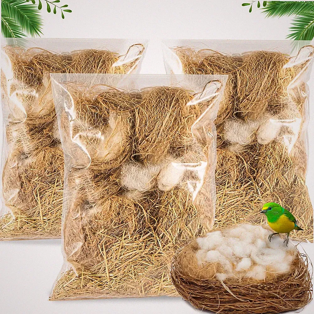 2PCS Coconut Fiber Nesting Material for Birds - Finch & Canary Bedding Substrate