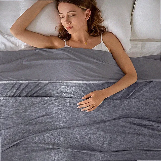 Topcee Cooling Blanket (90"x90"Queen Size) for Sweats Absorbs Heat to Keep Adult
