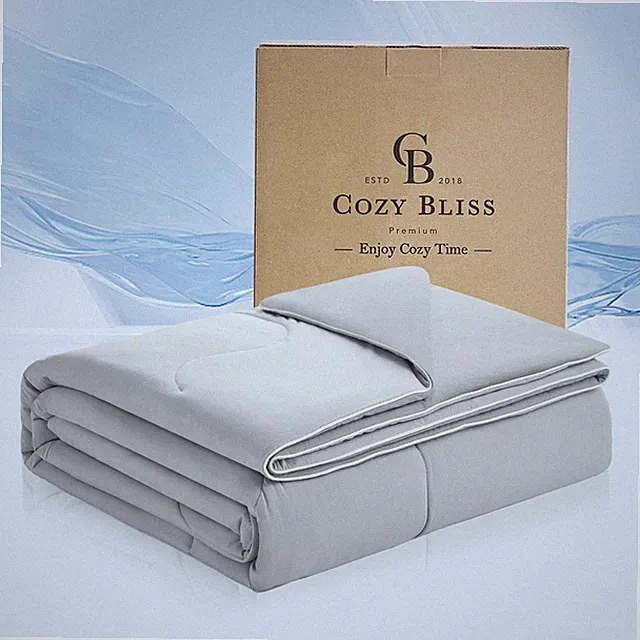 x Sorona® Viscose Natural Fiber Cooling Comforter Queen Size, Reversible Silk...